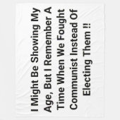 VIGHT COMMUNISME FLEECE DEKEN (Voorkant)