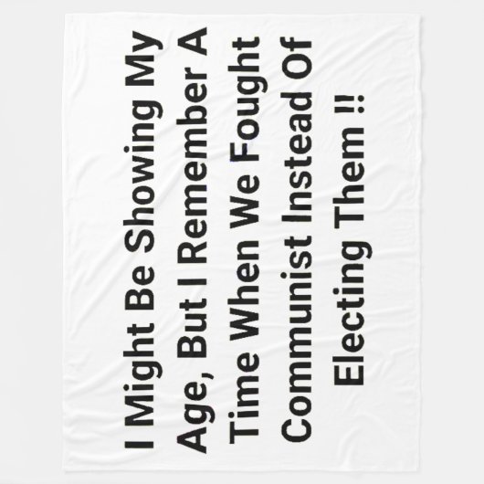 VIGHT COMMUNISME FLEECE DEKEN (Voorkant)