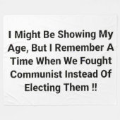 VIGHT COMMUNISME FLEECE DEKEN (Voorkant (Horizontaal))