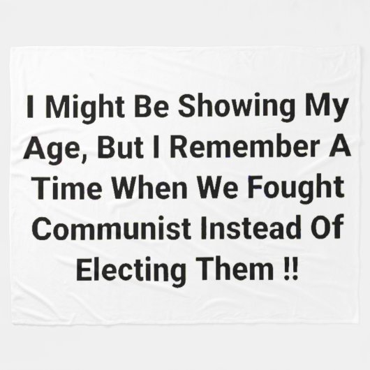 VIGHT COMMUNISME FLEECE DEKEN (Voorkant (Horizontaal))