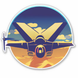 Vighter Jet Plane Sticker
