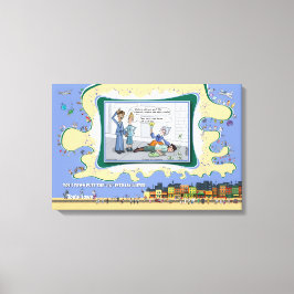 Vigil-Auntie | Absurd Woordspel Humor 24x16 Canvas Afdruk