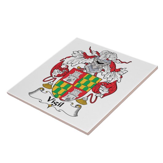 Vigil Family Crest Tegeltje (Zijkant)