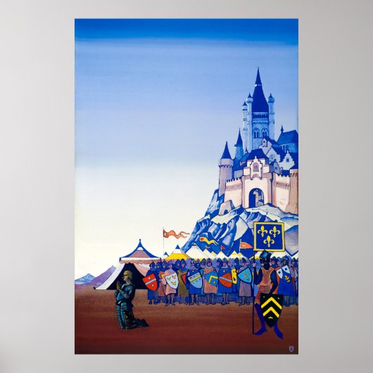 Vigil of Prayer. Joan of Arc van Nicholas Roerich Poster (Voorkant)