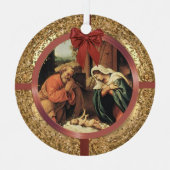 Vigil of the Nativity Christmas Eve Jesse Tree Metalen Ornament (Voorkant)