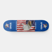 Vigilant Eagle, de Amerikaanse vlag, patriottisch Persoonlijk Skateboard (Horizontaal)