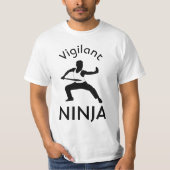 Vigilant Ninja grappig aanpasbaar T-shirt (Voorkant)