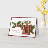 Vigin de Guadalupe-kerstpriester Kaart (Gele Bloem)