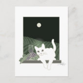 Vigne, Clair de Lune et Chat Blanc Briefkaart (Voorkant)