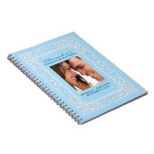 Vignette Bride's Wedding Planner-laptop (blauw) Notitieboek (Rechterzijde)