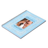 Vignette Bride's Wedding Planner-laptop (blauw) Notitieboek (Linkerzijde)