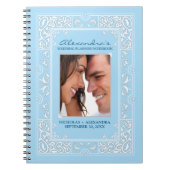 Vignette Bride's Wedding Planner-laptop (blauw) Notitieboek (Voorkant)