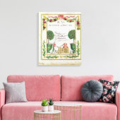 Vignette of "Eau de Fleur d'Oranje" Canvas Afdruk (Insitu (Woonkamer))