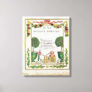 Vignette of "Eau de Fleur d'Oranje" Canvas Afdruk