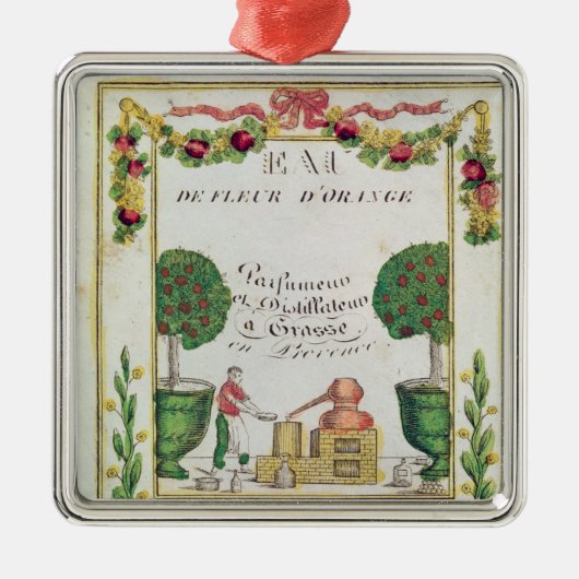 Vignette of "Eau de Fleur d'Oranje" Metalen Ornament (Voorkant)