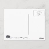 Vignette van Tuxedo Cat Face Briefkaarten (Achterkant)