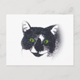 Vignette van Tuxedo Cat Face Briefkaarten