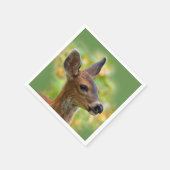 Vignetted Portret of Smiling Blacktail Deer Fawn Servet (Hoek)