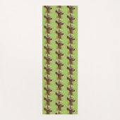 Vignetted Portret of Smiling Blacktail Deer Fawn Yogamat (Voorkant)