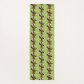 Vignetted Portret of Smiling Blacktail Deer Fawn Yogamat (Achterkant)