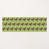 Vignetted Portret of Smiling Blacktail Deer Fawn Yogamat (Voorkant (horizontaal))