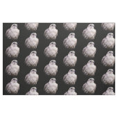 Vignetted Portret van een Inquisitive Saker Falcon Stof (Yard (91,4 cm))