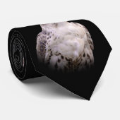 Vignetted Portret van een Inquisitive Saker Falcon Stropdas (Opgerold)