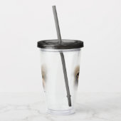 Vignetted Profile of a Peregrine Falcon Acryl Drinkbeker (Links)