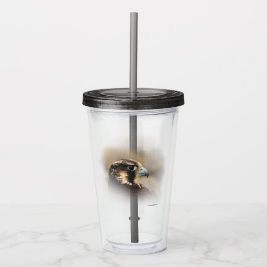 Vignetted Profile of a Peregrine Falcon Acryl Drinkbeker (Voorkant)