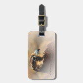 Vignetted Profile of a Peregrine Falcon Bagagelabel (Voorkant verticaal)