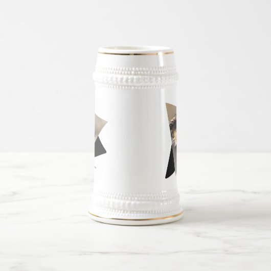 Vignetted Profile of a Peregrine Falcon Bierpul (Center)