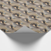 Vignetted Profile of a Peregrine Falcon Cadeaupapier (Hoek)