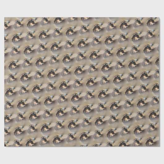 Vignetted Profile of a Peregrine Falcon Cadeaupapier (Vlak)