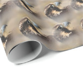 Vignetted Profile of a Peregrine Falcon Cadeaupapier (Rol Hoek)