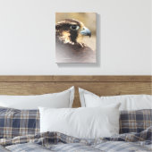 Vignetted Profile of a Peregrine Falcon Canvas Afdruk (Insitu (Slaapkamer))