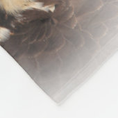 Vignetted Profile of a Peregrine Falcon Fleece Deken (Hoek)