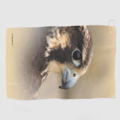 Vignetted Profile of a Peregrine Falcon Golfhanddoek (Horizontaal)