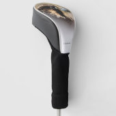 Vignetted Profile of a Peregrine Falcon Golfheadcover (Schuin)