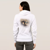 Vignetted Profile of a Peregrine Falcon Hoodie (Achterkant volledig)