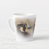 Vignetted Profile of a Peregrine Falcon Latte Mok (Linkerhoek)