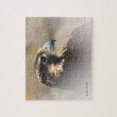 Vignetted Profile of a Peregrine Falcon Legpuzzel (Verticaal)