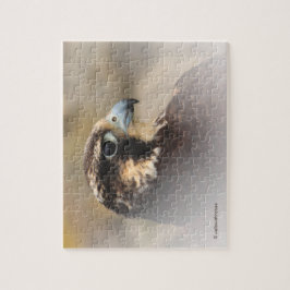 Vignetted Profile of a Peregrine Falcon Legpuzzel