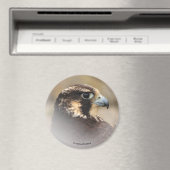 Vignetted Profile of a Peregrine Falcon Magneet (Insitu (Vaatwasser))