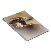 Vignetted Profile of a Peregrine Falcon Notitieboek (Rechterzijde)