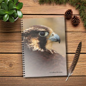 Vignetted Profile of a Peregrine Falcon Notitieboek