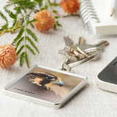 Vignetted Profile of a Peregrine Falcon Sleutelhanger (Zijkant)