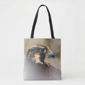 Vignetted Profile of a Peregrine Falcon Tote Bag (Voorkant)
