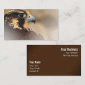 Vignetted Profile of a Peregrine Falcon Visitekaartje (Voorkant / Achterkant)