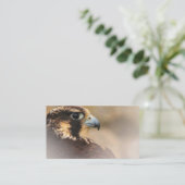 Vignetted Profile of a Peregrine Falcon Visitekaartje (Staand voorkant)