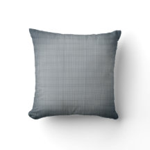Vignetted Stormy Grey Plaid Weave Sierkussen